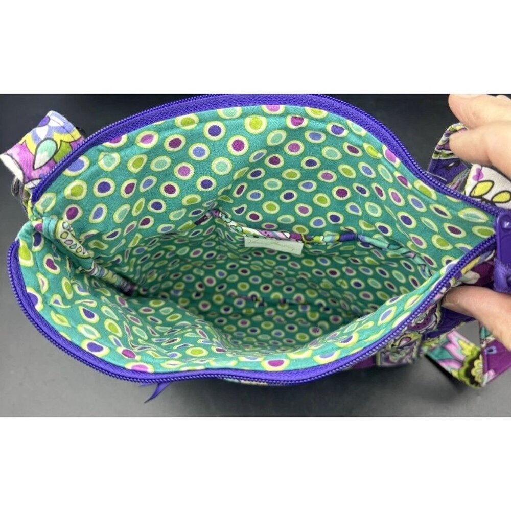 Vera Bradley‎ Retired Heather Paisley Hipster Crossbody Purse Classic Travel - Picture 10 of 16